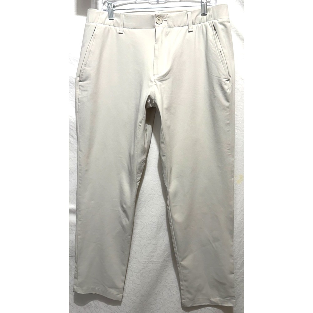 Under Armour Men's Size 36/30 Light Beige Heatgear Performance Golf Pants